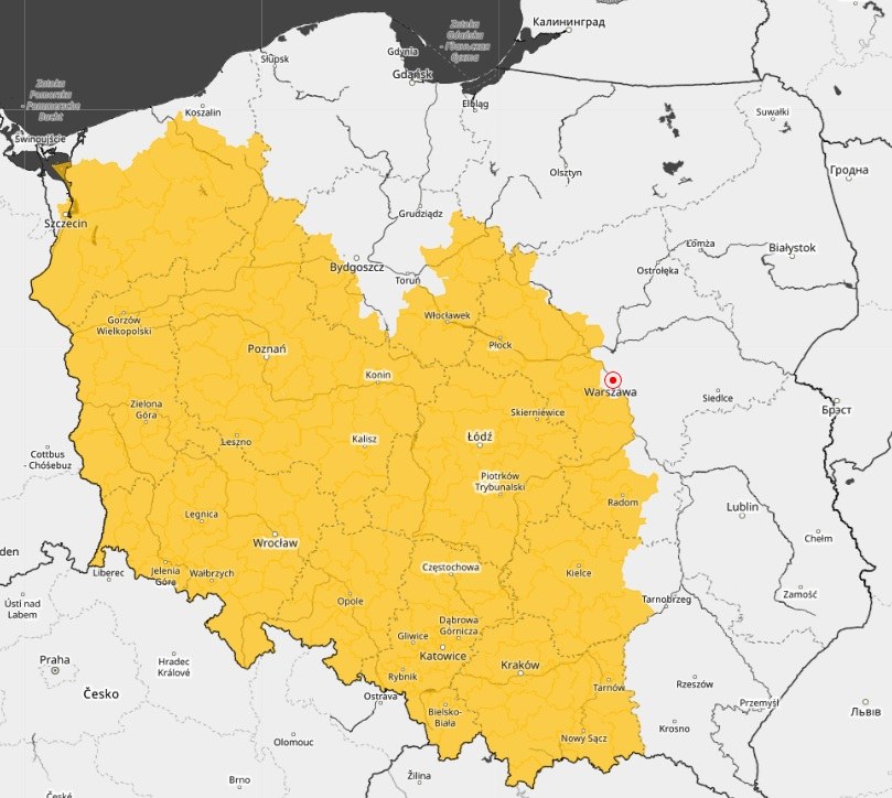 IMGW wydał ostrzeżenia I stopnia przed burzami /IMGW /Materiały prasowe