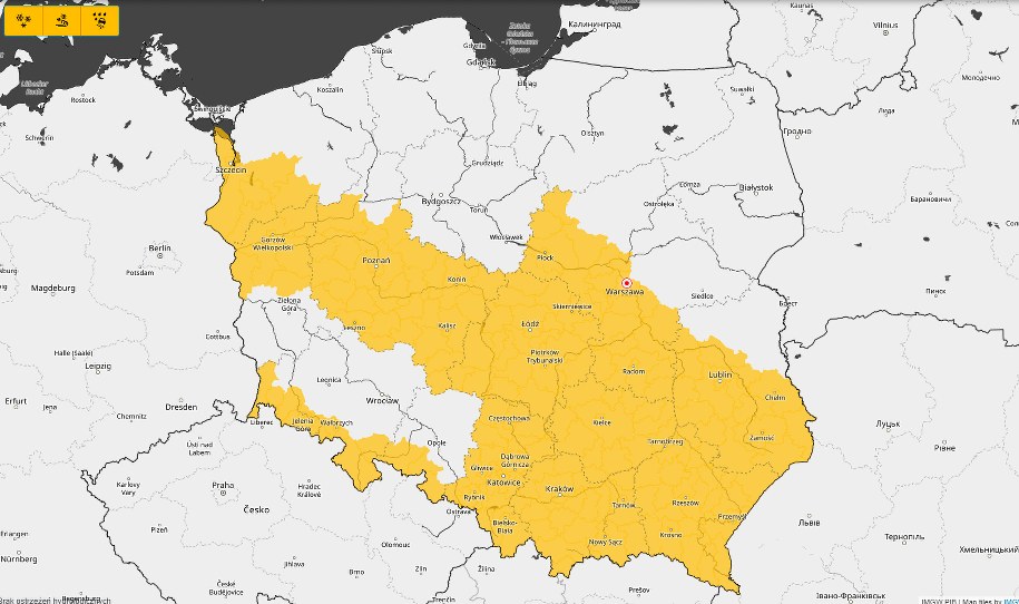 IMGW wydało ostrzeżenia przed intensywnymi opadami śniegu i marznącymi opadami /IMGW-PIB / imgw.pl /RMF FM