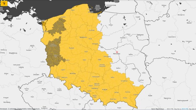 IMGW wydało ostrzeżenia przed oblodzeniami /IMGW-PIB / imgw.pl /RMF FM