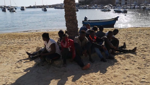 Imigranci na Lampeduzie /CONCETTA RIZZO /PAP/EPA