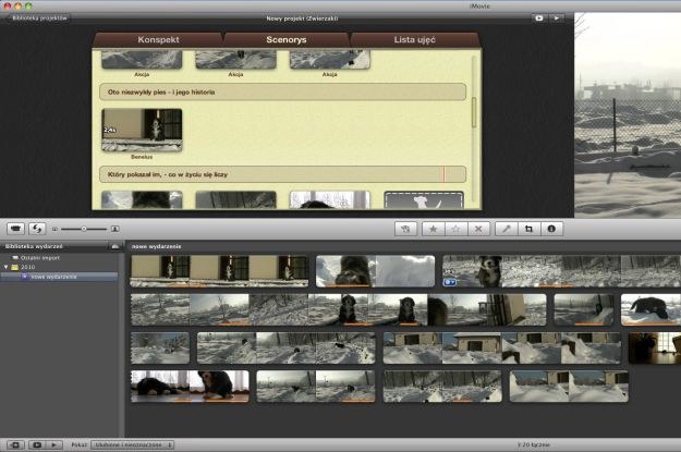 iMovie pozwala teraz na szybkie tworzenie trailerów /INTERIA.PL