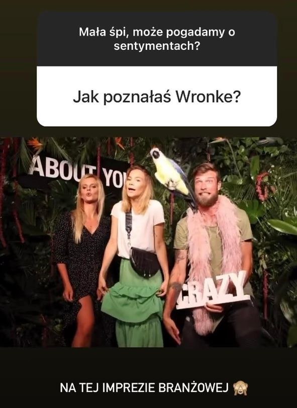 impreza firmowa, na której Zborowska poznała Wronę /Instagram