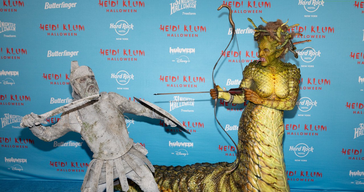 Impreza haloweenowa u Heidi Klum