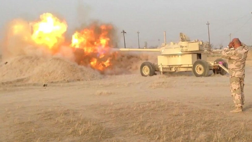 Improwizowany punkt ogniowy w Iraku /YouTube