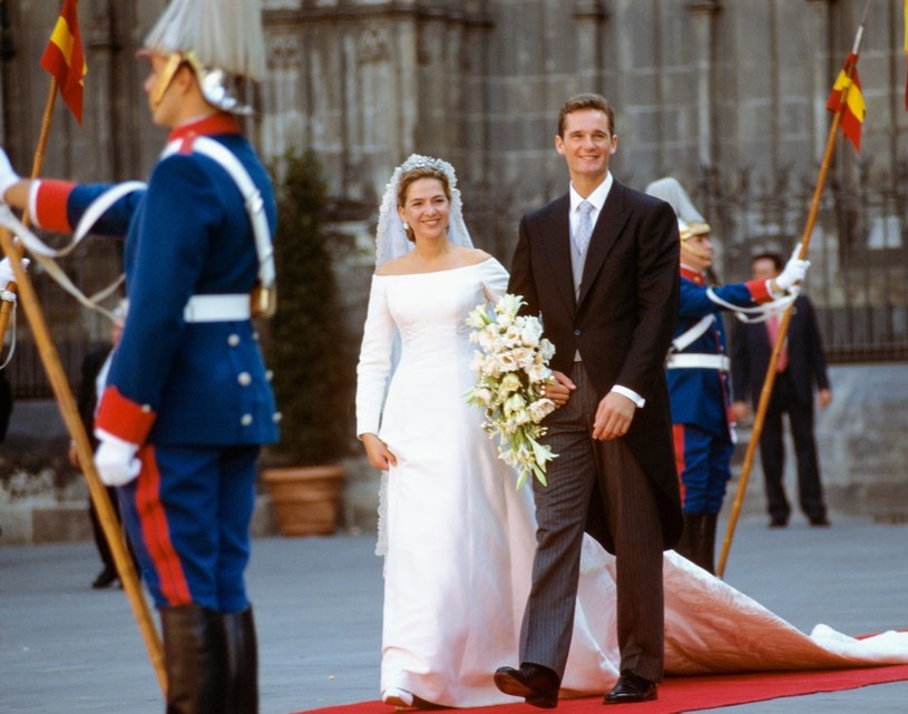 Iñaki Urdangarin i Cristina Borbon na ślubie w 1997 roku /Gianni Ferrari /Getty Images