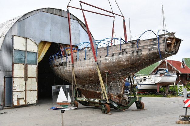Inauguracja projektu odbudowy "Strażnika Poranka" - jachtu szkoleniowego dla dzieci, który niegdyś należał do generała Ryszarda Kuklińskiego /Adam Warżawa /PAP