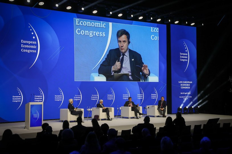 Inauguracyjna debata Europejskiego Kongresu Gospodarczego poświęcona była odpowiedzi na pytania – czego potrzebuje teraz Ukraina i czego potrzebuje Europa. /Fot. Ireneusz Rek /INTERIA.PL