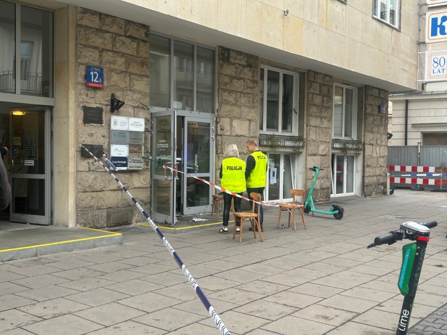Incydent przed biurem PO /Michał Dobrołowicz /RMF FM