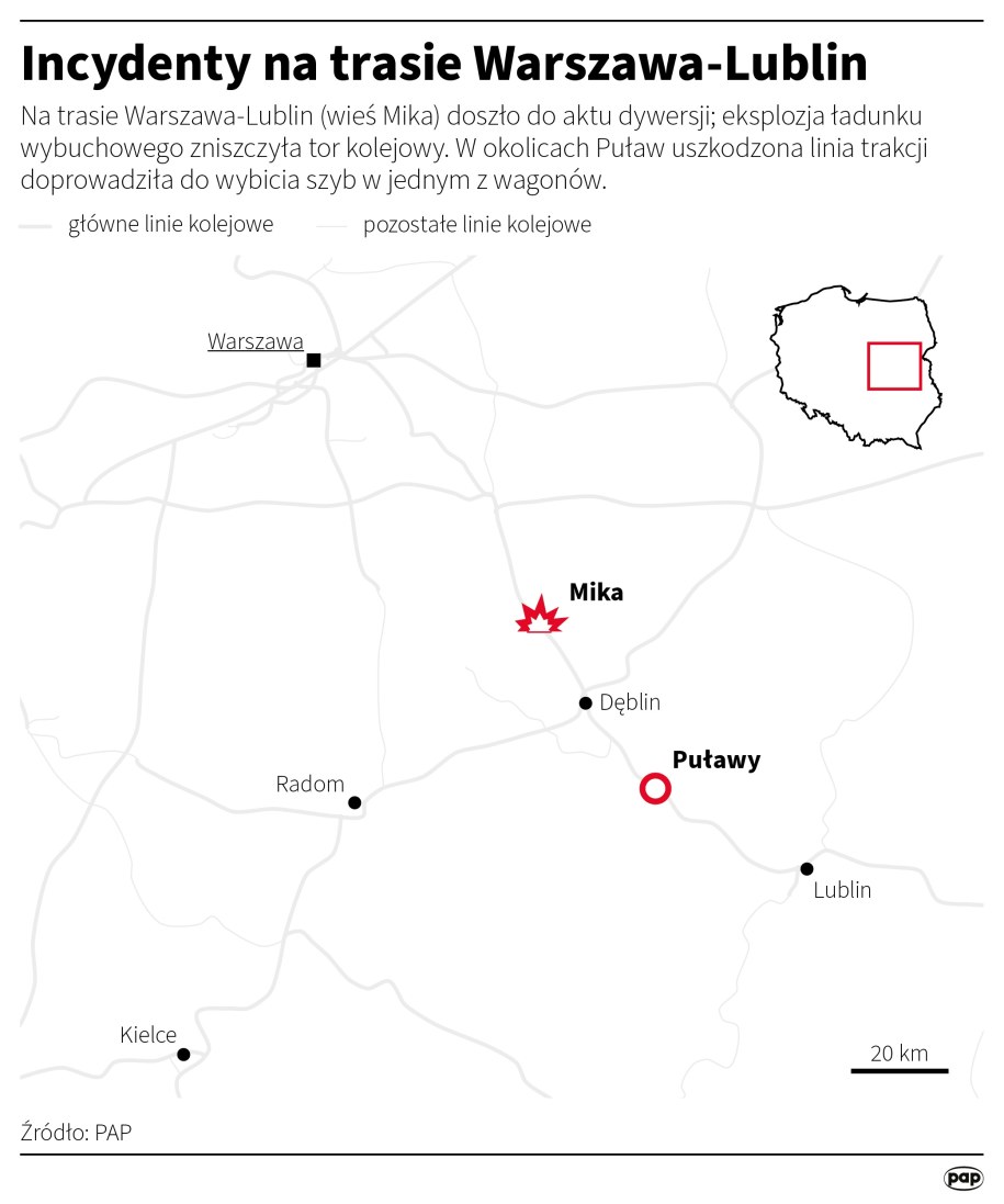Incydenty na trasie Warszawa-Lublin /Michał Czernek /PAP