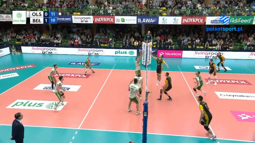 Indykpol AZS Olsztyn - PGE Skra Bełchatów. Skrót meczu. WIDEO (Polsat Sport)