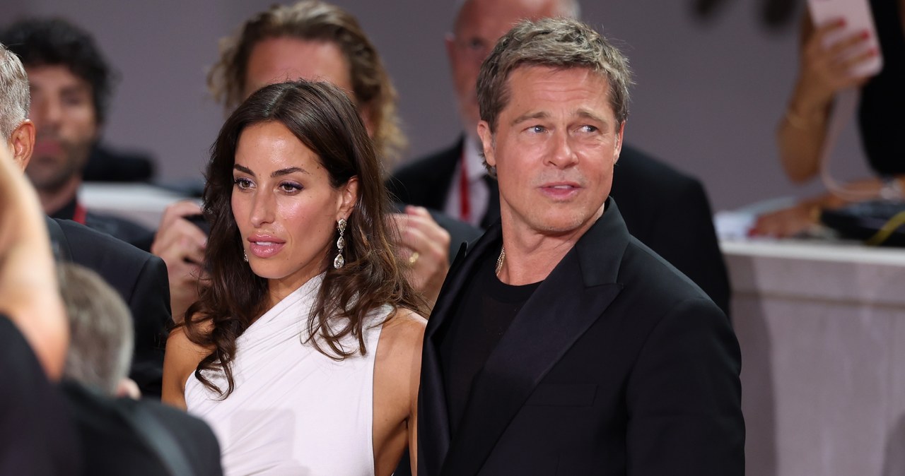 Ines de Ramon i Brad Pitt na festiwalu w Wenecji /Annalisa Ranzoni / Staff /Getty Images