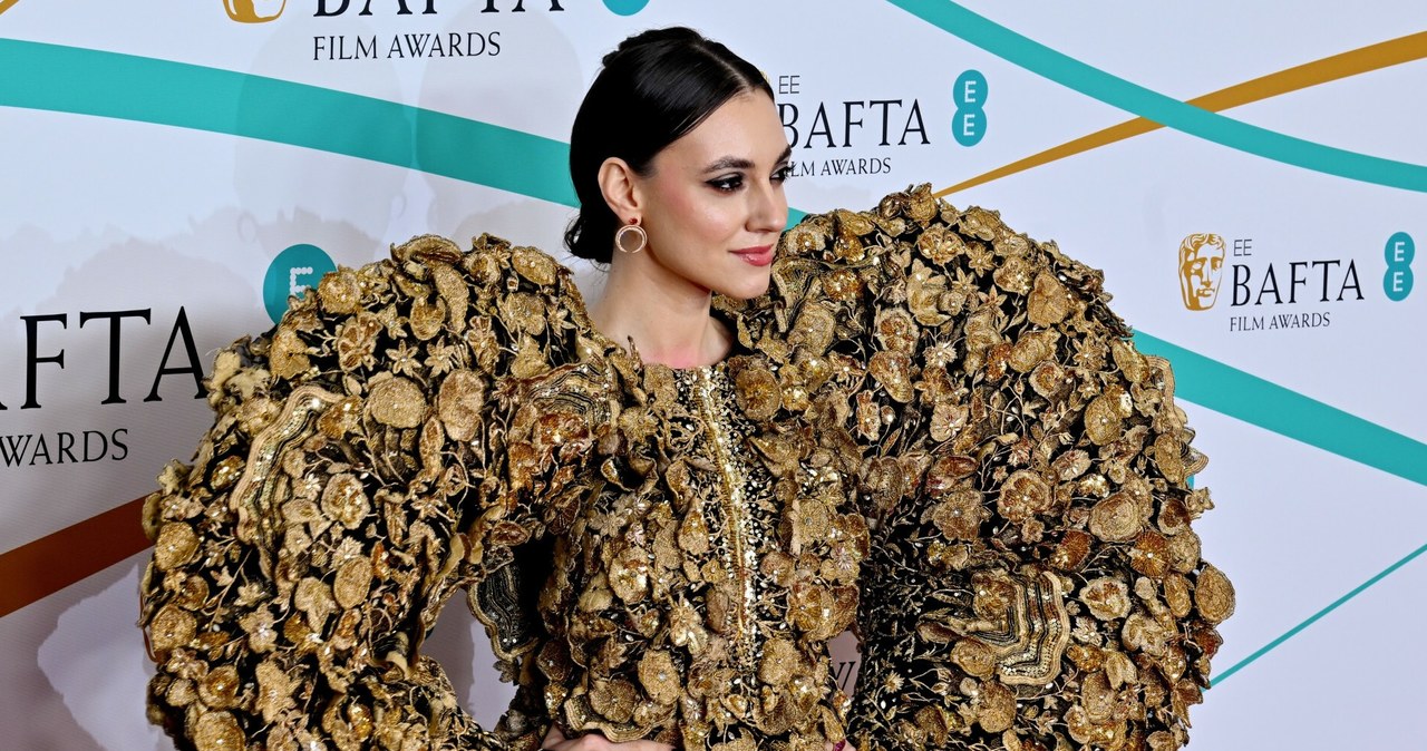 Influencerka Andreea Cristea na gali BAFTA 2023. /Rex Features/EAST NEWS /East News