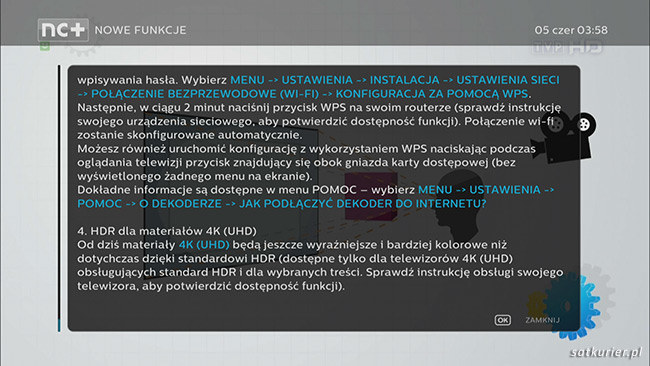 Informacja o dodaniu wsparcia HDR w aktualizacji oprogramowania dekodera 4K UltraBOX+ /materiały prasowe