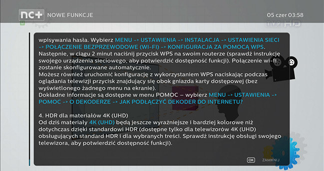 Informacja o dodaniu wsparcia HDR w aktualizacji oprogramowania dekodera 4K UltraBOX+ /materiały prasowe