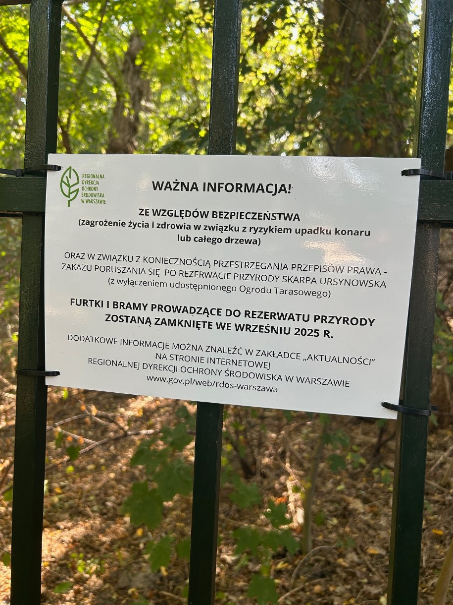 Informacja o zagrożeniu /Magdalena Grajnert