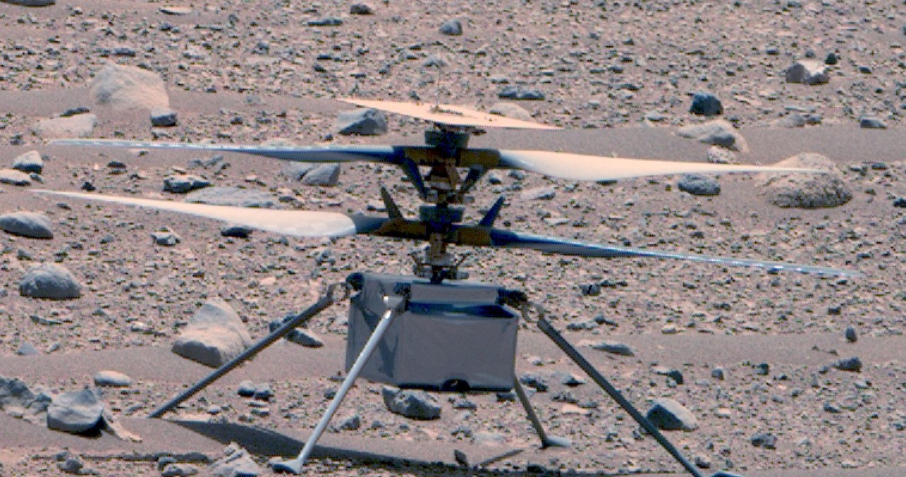 Ingenuity to zaawansowany, zrobotyzowany wiropłat, który został wysłany na Marsa /NASA/JPL-Caltech/ASU/MSSS / Cover Images / Forum /Agencja FORUM