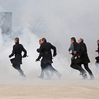 Tancerze w trakcie inscenizacji