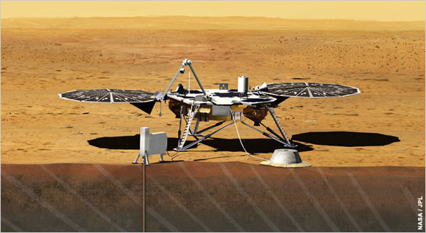 InSight na powierzchni Marsa /NASA