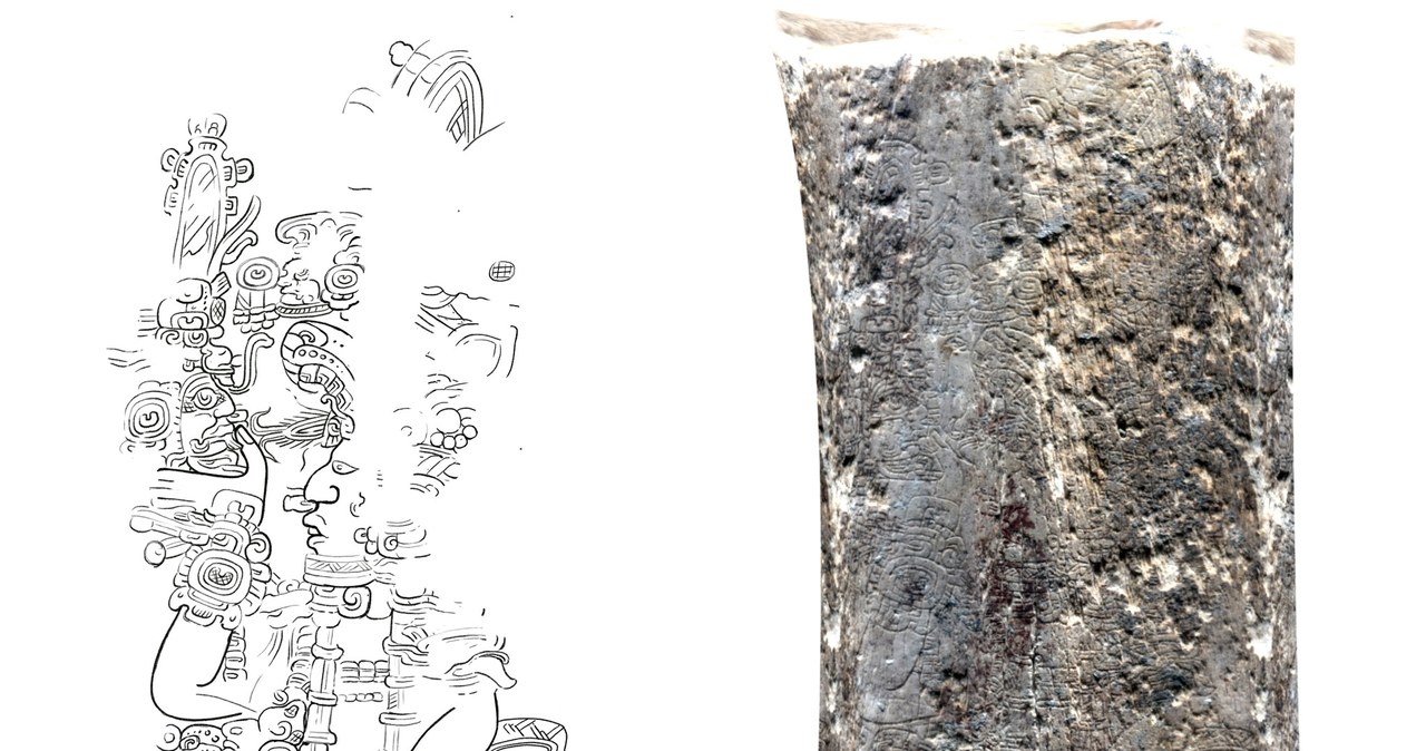Inskrypcja na kości i jej rekonstrukcja /Francisco Estrada-Belli/Tulane University /materiały prasowe