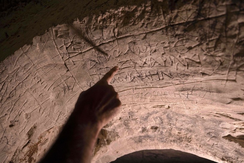 Inskrypcja w grece z imieniem "Salome" /MENAHEM KAHANA/AFP/East News /East News