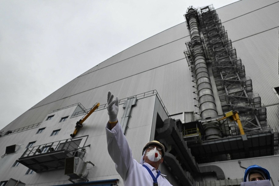 Inspekcja sarkofagu elektrowni w Czarnobylu, kwiecień 2026 r. /GENYA SAVILOV/AFP/East News /East News