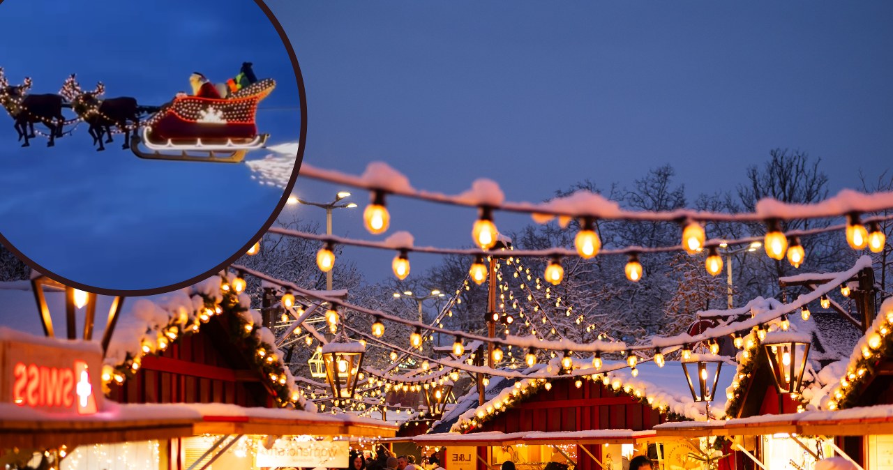 instagram.com/visitmontreux/ Na europejskim jarmarku można zobaczyć przelot Mikołaja /Pixel