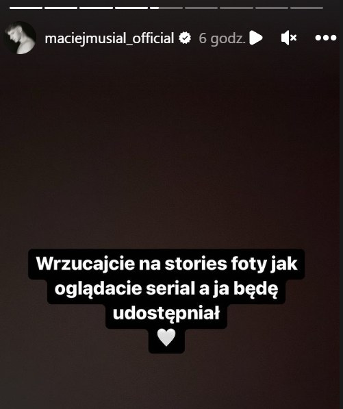 Instagram Maciej Musiał /@maciejmusial_official /Instagram