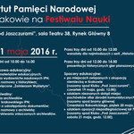 Instytut Pamięci Narodowej zaprasza na Festiwalu Nauki w Krakowie 