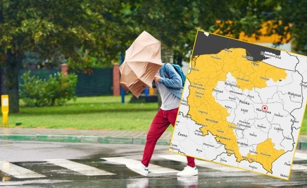 Intensywne opady deszczu, silny wiatr i burze. IMGW ostrzega