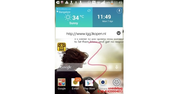 Interfejs LG G3. Fot. LGG3kopen.nl /materiały prasowe