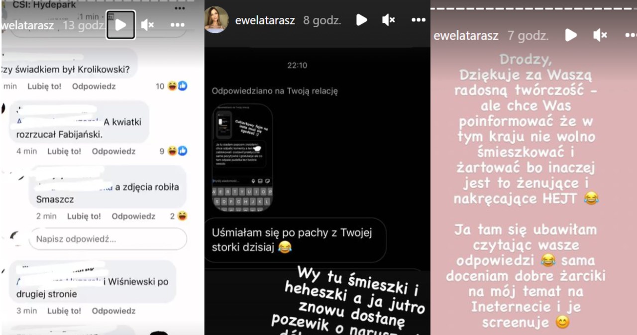 Internauci komentują ślub Rzeźniczaka /@ewelatarasz /Instagram