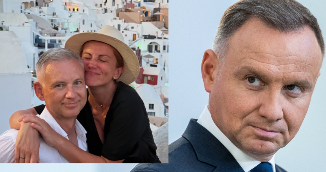 Internauci porównali męża Katarzyny Zielińskiej z Andrzejem Dudą /@katarzynazielinska /Andrzej Iwańczuk /East News/Instagram