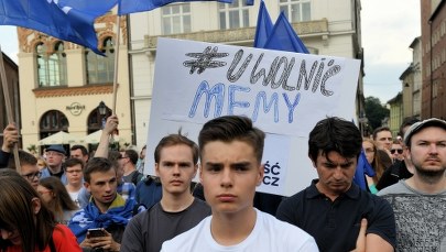 Internauci wyszli na ulice polskich miast. "#StopACTA2.0", "Ratujmy memy"