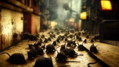 Inwazja myszy na linii frontu. "Nagdryzione opuszki palców" 