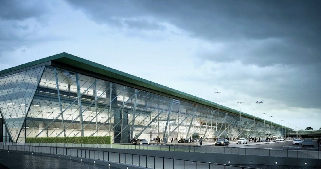 Inwestycja jest konieczna ze względu na ograniczoną przepustowość obecnego terminalu, który został oddany w 2016 roku /Kraków Airport /materiały prasowe