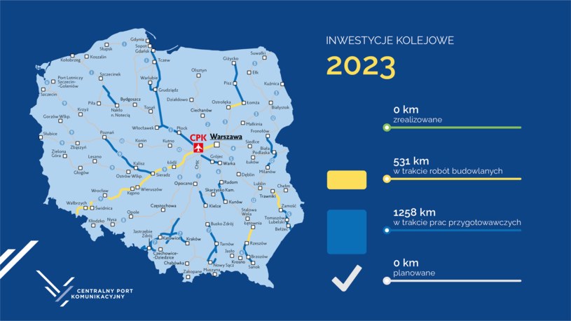 Inwestycje kolejowe CPK w 2023 roku /CPK /INTERIA.PL