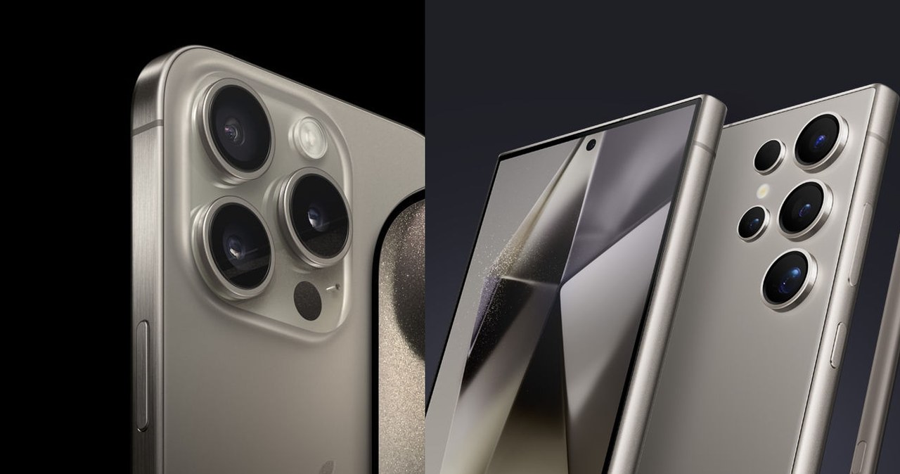 iPhone 15 Pro Max vs Samsung Galaxy S24 Ultra. Porównanie specyfikacji i cen /Apple, Samsung /materiały prasowe
