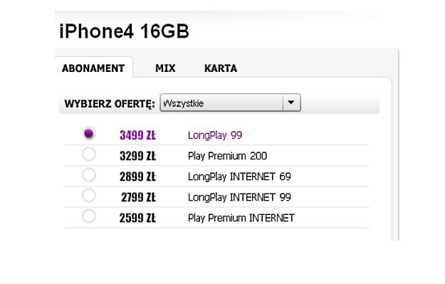 iPhone 4 w sieci Play /INTERIA.PL