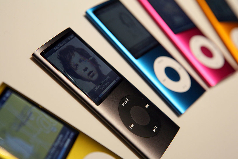 iPod nano zaprezentowany w 2008 roku. /JUSTIN SULLIVAN / Getty Images /Getty Images