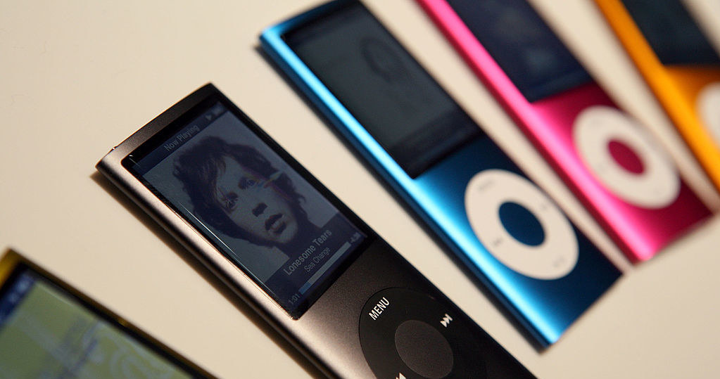 iPod nano zaprezentowany w 2008 roku. /JUSTIN SULLIVAN / Getty Images /Getty Images