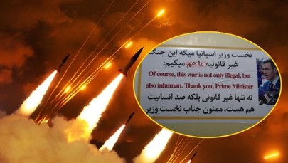 Iran podziękował. Rakieta z pozdrowieniami dla premiera Hiszpanii