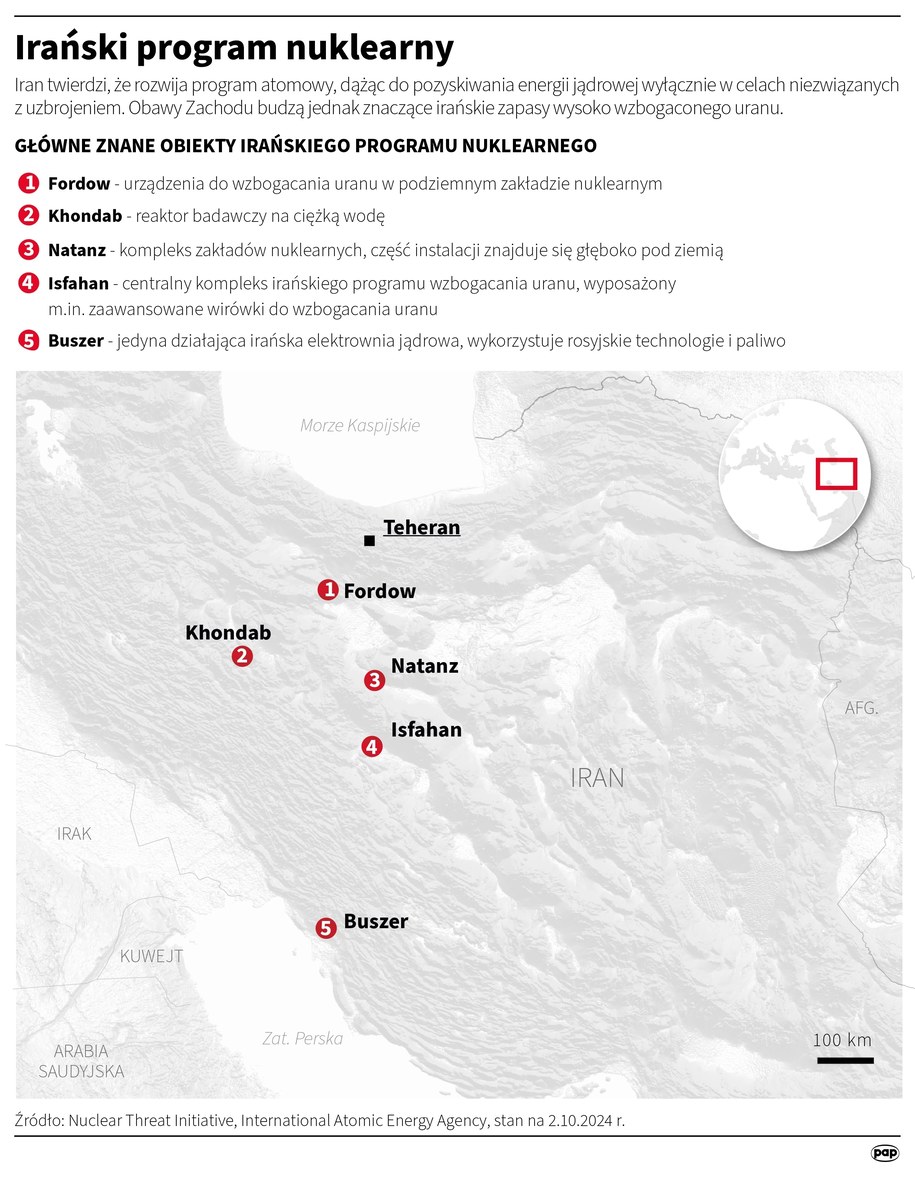 Irański program nuklearny /Adam Ziemienowicz /PAP/REUTERS