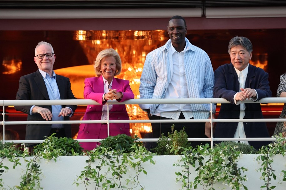 Iris Knobloch, Thierry Fremaux, Omar Sy, Hirokazu Kore-eda. Startuje 77. Festiwal Filmowy w Cannes /Shootpix/ABACAPRESS.COM /PAP