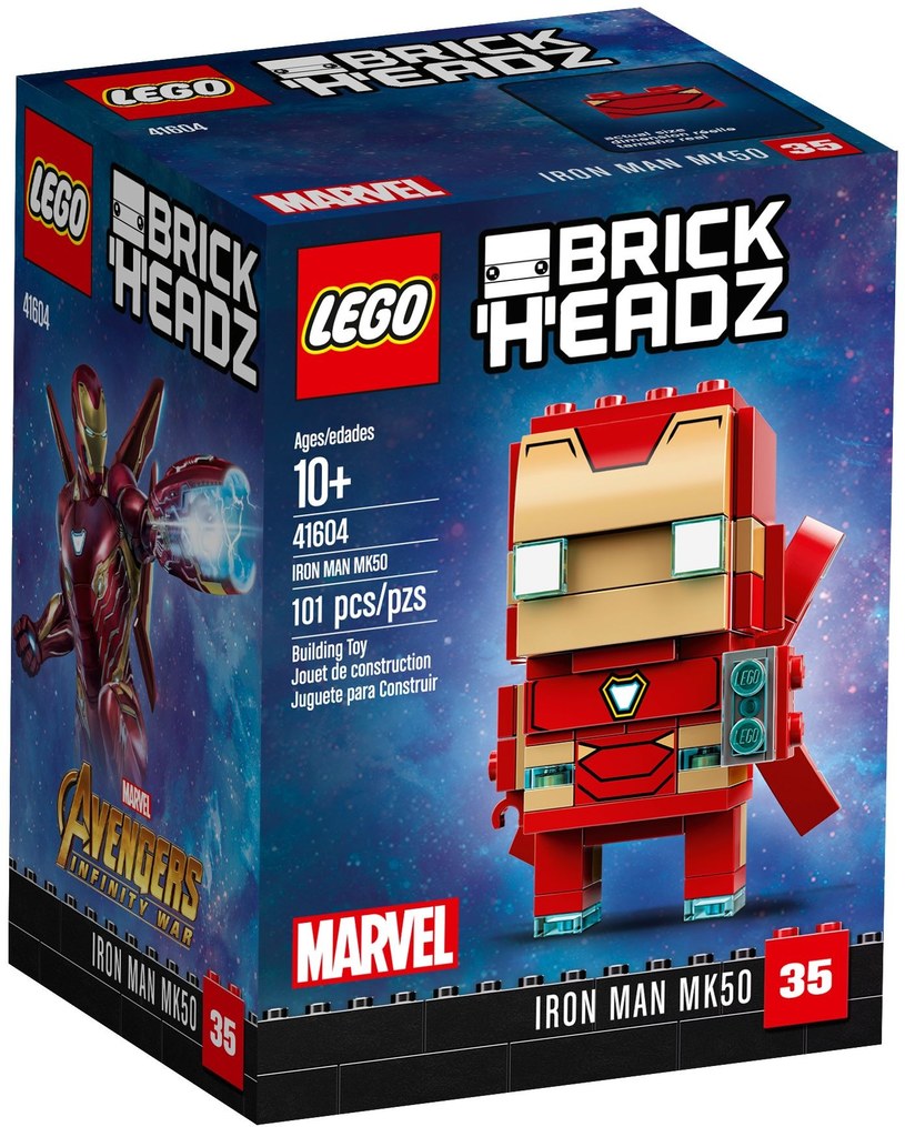 Iron Man BrickHeadz z klocków LEGO /materiały prasowe