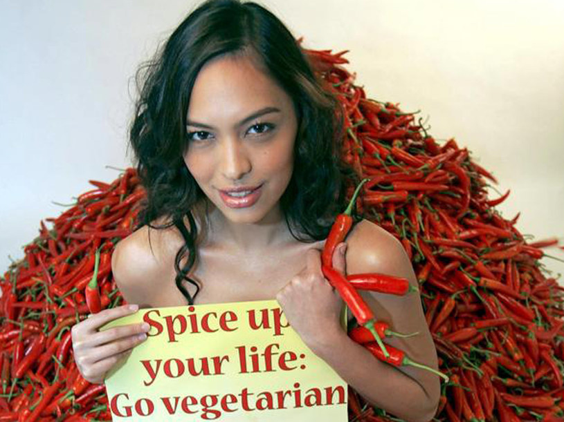 Isabel Roces, filipińska supermodelka promuje wegetariańska dietę. &nbsp; /AFP