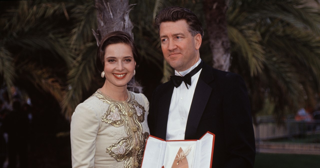 Isabella Rossellini i David Lynch ze Złotą Palmą na festiwalu w Cannes /James Andanson/Sygma via Getty Images /Getty Images