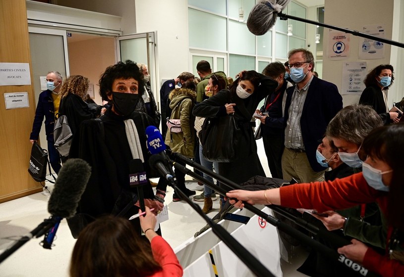 Isabelle Coutant-Peyre, która w czasie procesu broniła Alego Rizę Polata, uważanego za najbliższego współpracownika jednego z terrorystów /AFP