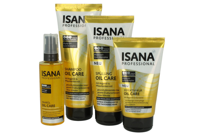 Isana Professional: Seria do włosów suchych i zniszczonych /materiały prasowe