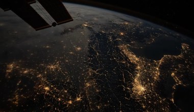 ISS - nocny przelot nad Europą