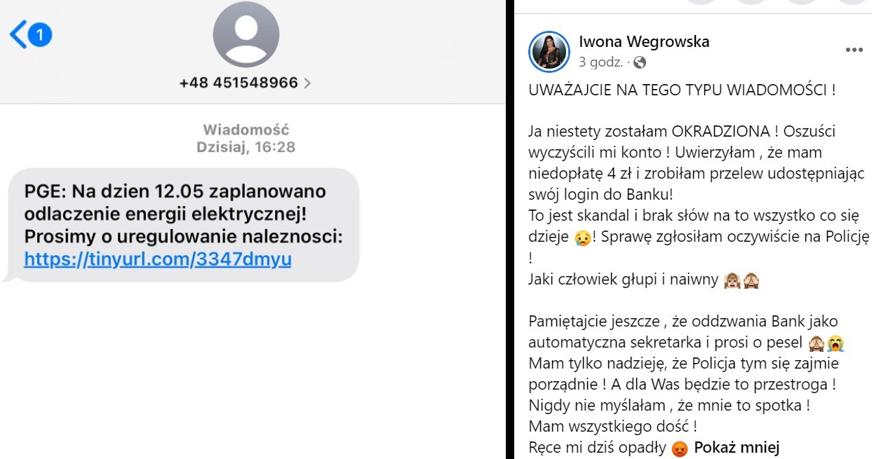 Iwona Węgrowska zamieściła na Facebooku rozpaczliwy wpis /Facebook